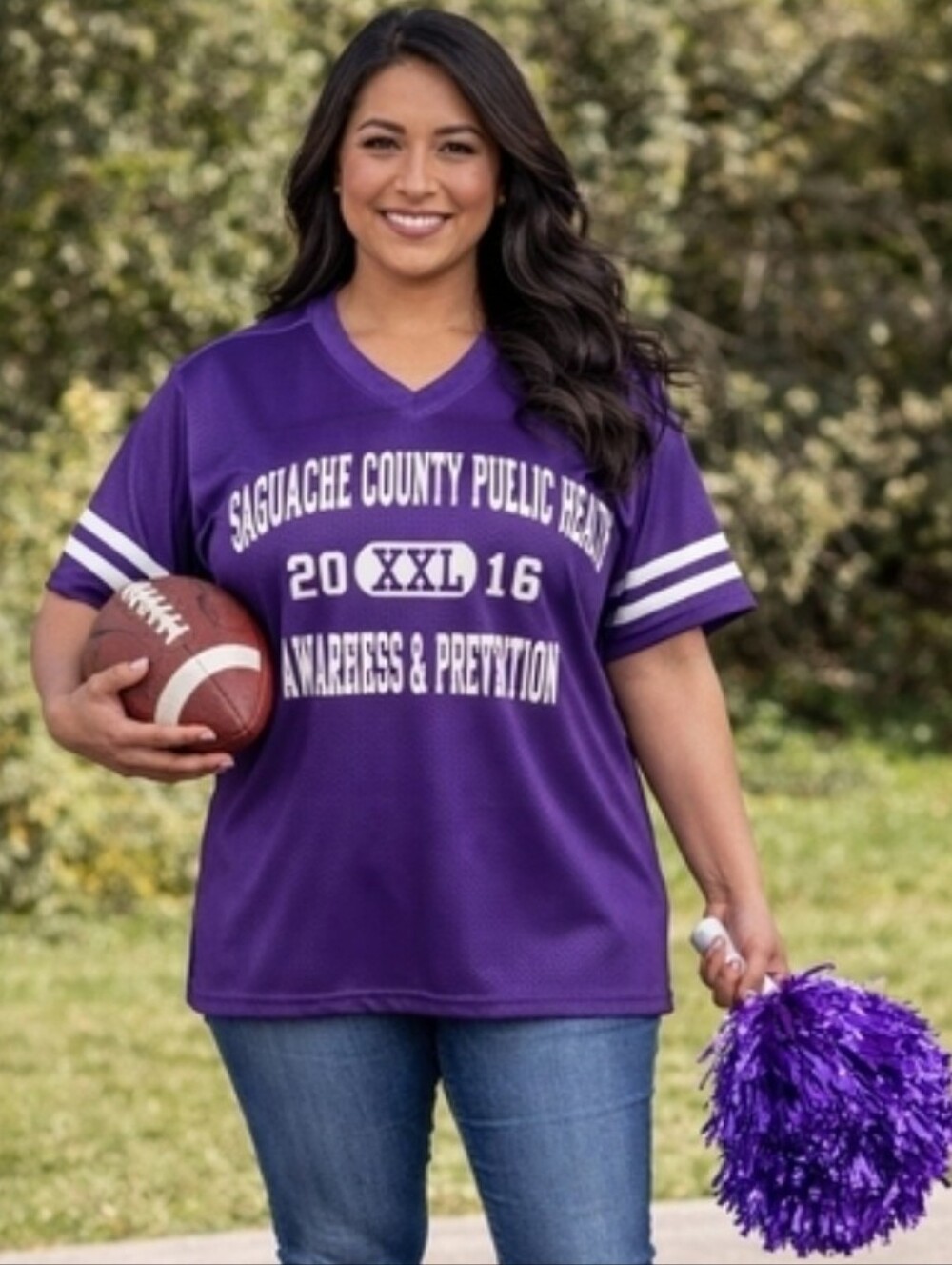Vintage Purple Football Jersey EUC Ptp: 25" XXL